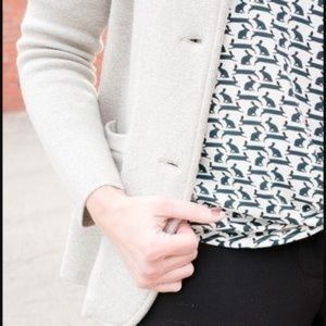 LOFT Rabbit Print Blouse